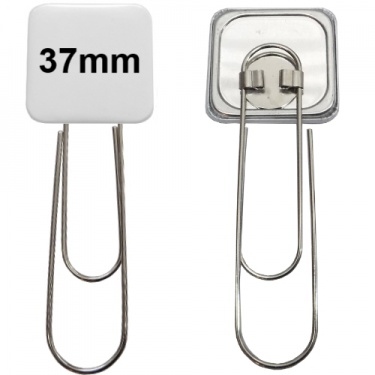 37x37mm Button mit Büroklammer XL 37x37mm Button mit Büroklammer XL
