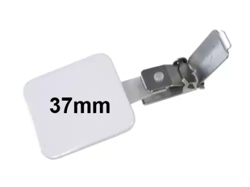 37x37mm Button mit Hosenträgerclip 37x37mm Button mit Hosenträgerclip