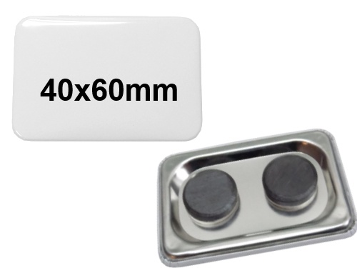 40x60mm Button mit Tafelmagnet 40x60mm Button mit Tafelmagnet
