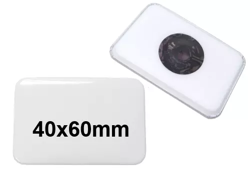40x60mm Button mit Neodymmagnet 40x60mm Button mit Neodymmagnet