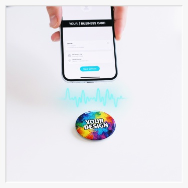44mm Button als Anstecker individuell gestaltbar mit NFC-Chip