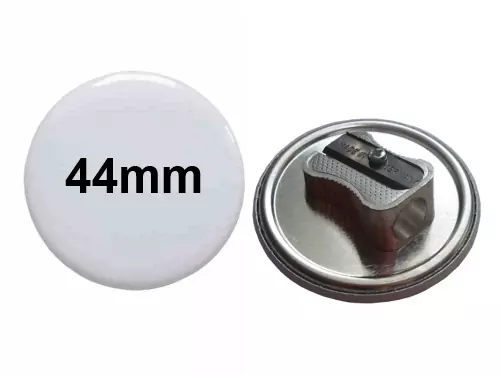 44mm Button mit Anspitzer 44mm Button mit Anspitzer