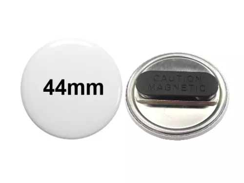 44mm Button mit Doppel-Textilmagnet 44mm Button mit Doppel-Textilmagnet