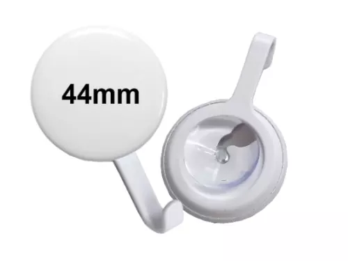 44mm Button mit Hakensaugnapf