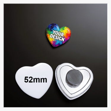 52 x 57 mm Herz-Tafelmagnet – Herzliche Organisation für Schule & Kita