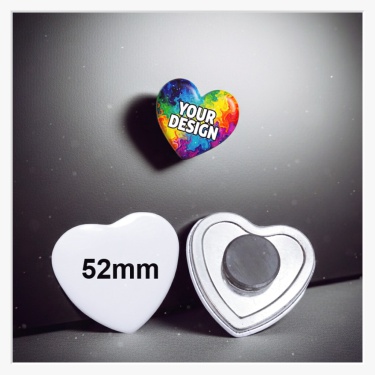 52 x 57 mm Herz-Tafelmagnet – Herzliche Organisation für Schule & Kita