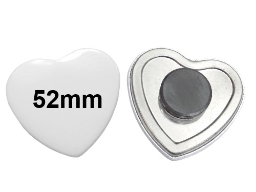 52x57mm Herz-Button mit Tafelmagnet 52x57mm Herz-Button mit Tafelmagnet