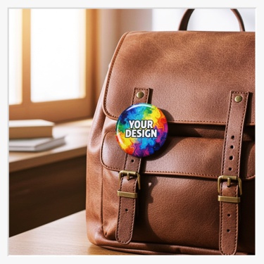 56mm Buttom mir Krokoclip drehbar an einem Rucksack