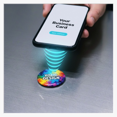 56mm Button als Anstecker mit Sicherheitsnadel und NFC-Chip