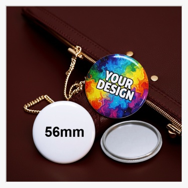 56 mm Button Taschenspiegel für einen individuellem Fotodruck