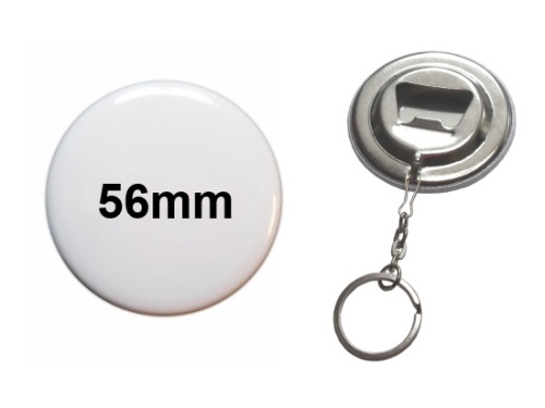 56mm Button Schlüsselanhänger - Flaschenöffner