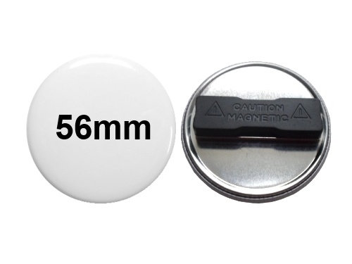 56mm Button mit Doppel-Textilmagnet 56mm Button mit Doppel-Textilmagnet