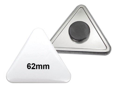 62x67mm Dreieck-Button mit Tafelmagnet