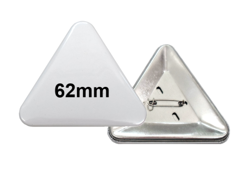 62x67mm Dreieck-Button mit Sicherheitsnadel