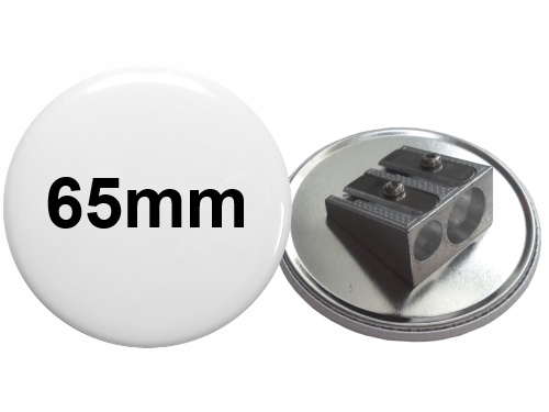 65mm Button mit Doppel-Anspitzer