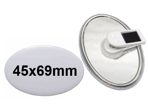 45x69mm Button mit 360°- Clip