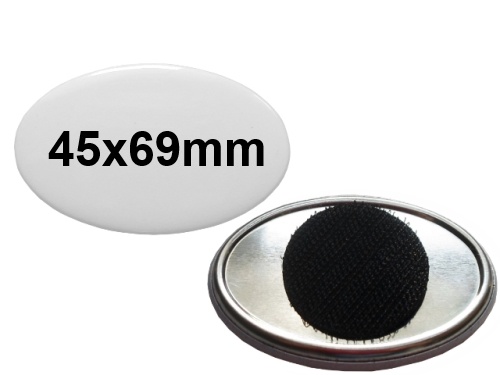 45x69mm Button mit Klettpunkt