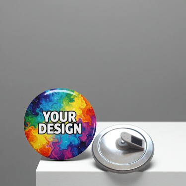 75mm Button mit Krokoclip