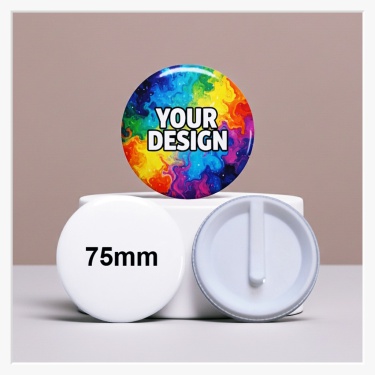 75mm Button mit PVC-Clip selbst gestalten – sicher & nadel-frei