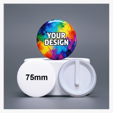 75mm Button mit PVC-Clip selbst gestalten – sicher & nadel-frei