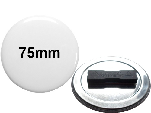 75mm Button mit Doppel-Textilmagnet