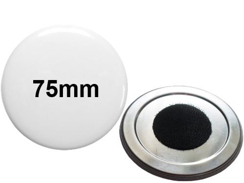 75mm Button mit Klettpunkt