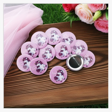 Button-Set JGA "Einhorn" – 1x Braut & 11x Team Braut (Pink)
