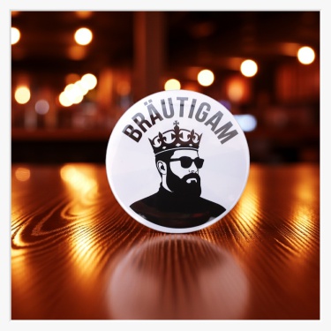 Button-Set JGA "Krone" – 1x Bräutigam & 11x Team Bräutigam