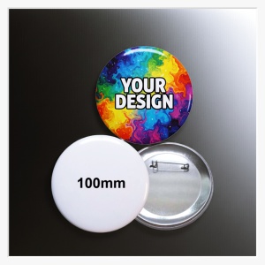 100mm XXL-Button mit Sicherheitsnadel – Das Maximum an Aufmerksamkeit