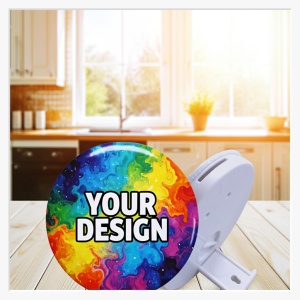 Individuelle Spardose selbst gestalten – Großer 158mm Foto-Button zum Sparen