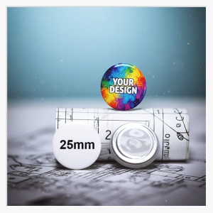 25mm Neodym-Magnet – Kompaktes Branding mit diskretem Halt