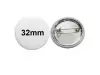 32mm Button mit Sicherheitsnadel