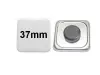 37x37mm Button mit Tafelmagnet