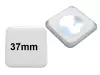 37x37mm Button mit Neodymmagnet