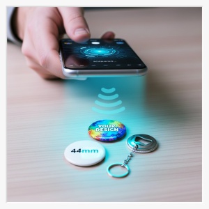 44mm NFC Smart-Flaschenöffner – Digitaler Schlüsselanhänger