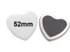 52x57mm Herz-Button mit Softmagnet