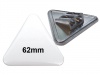 62x67mm Dreieck-Button mit Doppel-Anspitzer