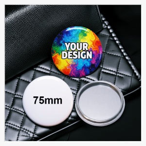 Taschenspiegel 75mm selbst gestalten – Die XXL-Variante